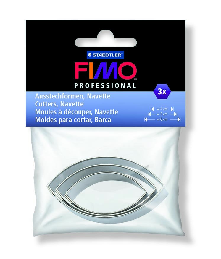 Fimo&reg; udstykningsknive 3 stk. ovale